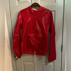 Zod Lacoste, Size Small, Red, Wind Breaker, Rain Coat